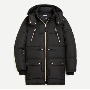 J.Crew Chateau Puffer Coat with Primaloft